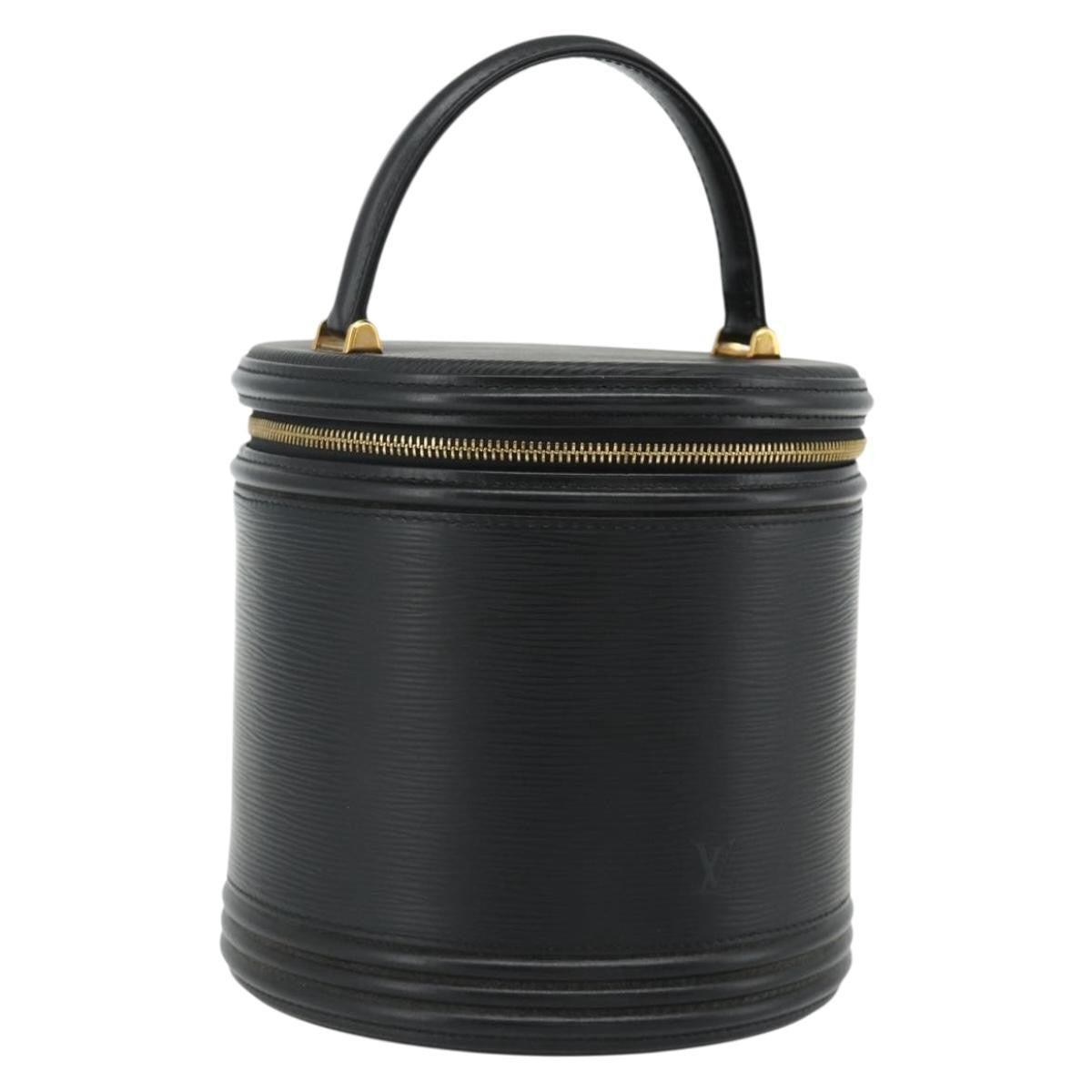 Louis Vuitton Cannes Epi Leather, Black, Leather, Handbag