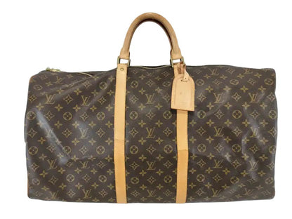 Louis Vuitton Keepall Monogram Canvas, Brown, Canvas, Travel Bag