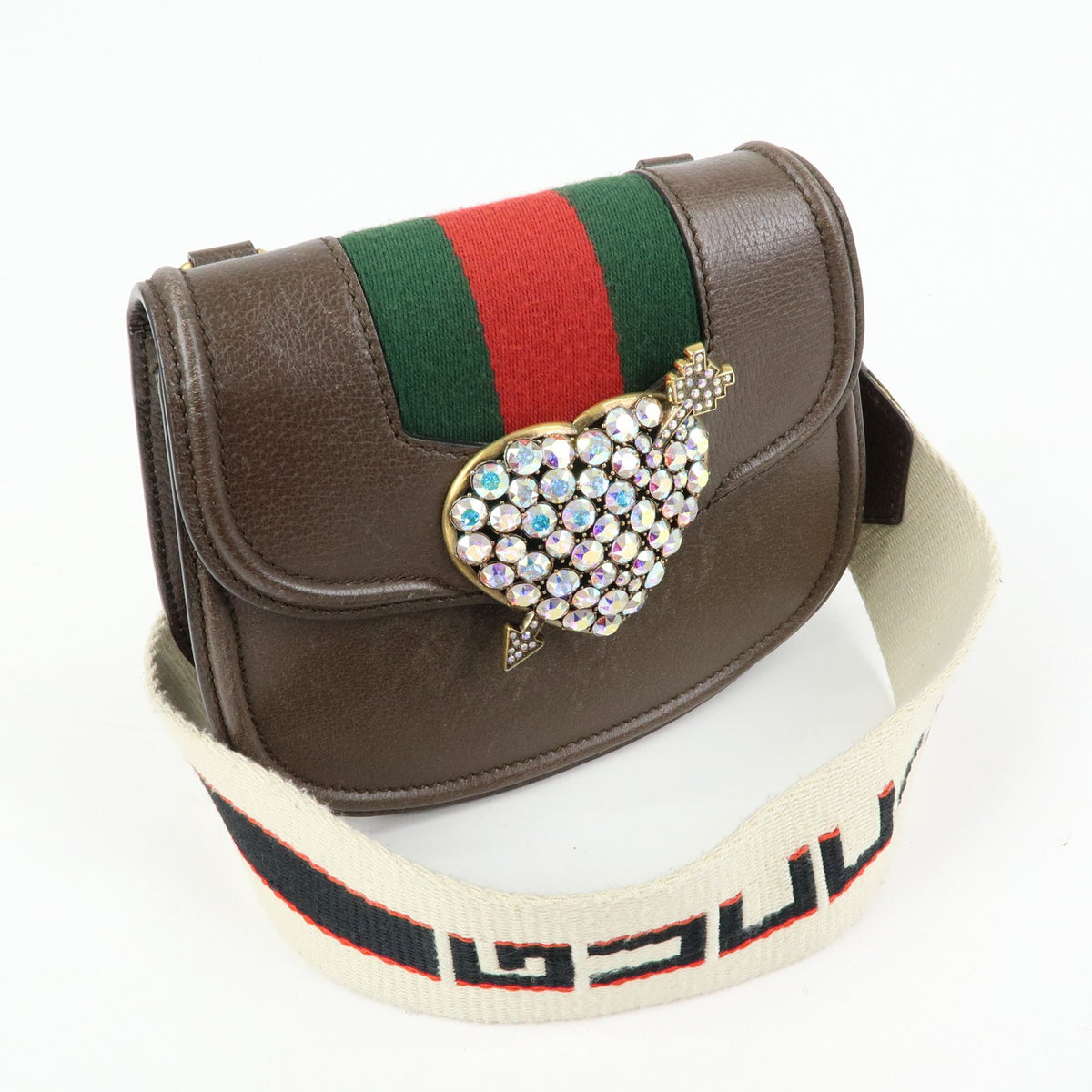 Gucci Totem Leather, Brown, Leather, Shoulder Bag