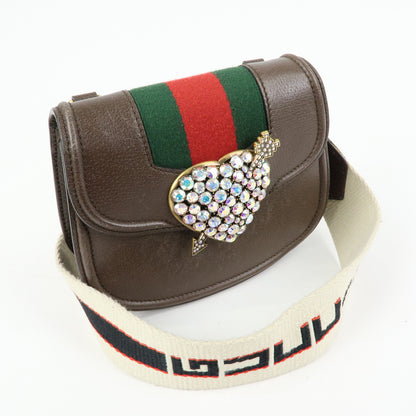 Gucci Totem Leather, Brown, Leather, Shoulder Bag