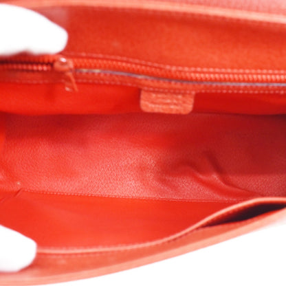 Celine Shoulder Leather, Red, Leather, Shoulder Bag