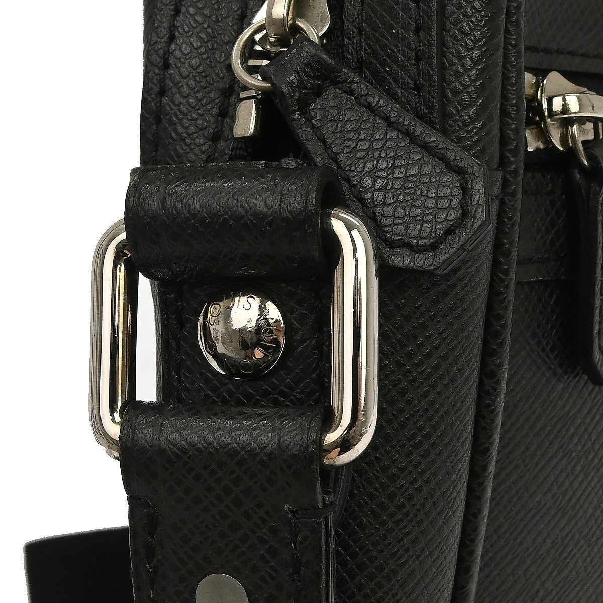 Louis Vuitton Dimitri Messenger Taiga Leather, Black, Leather, Shoulder Bag