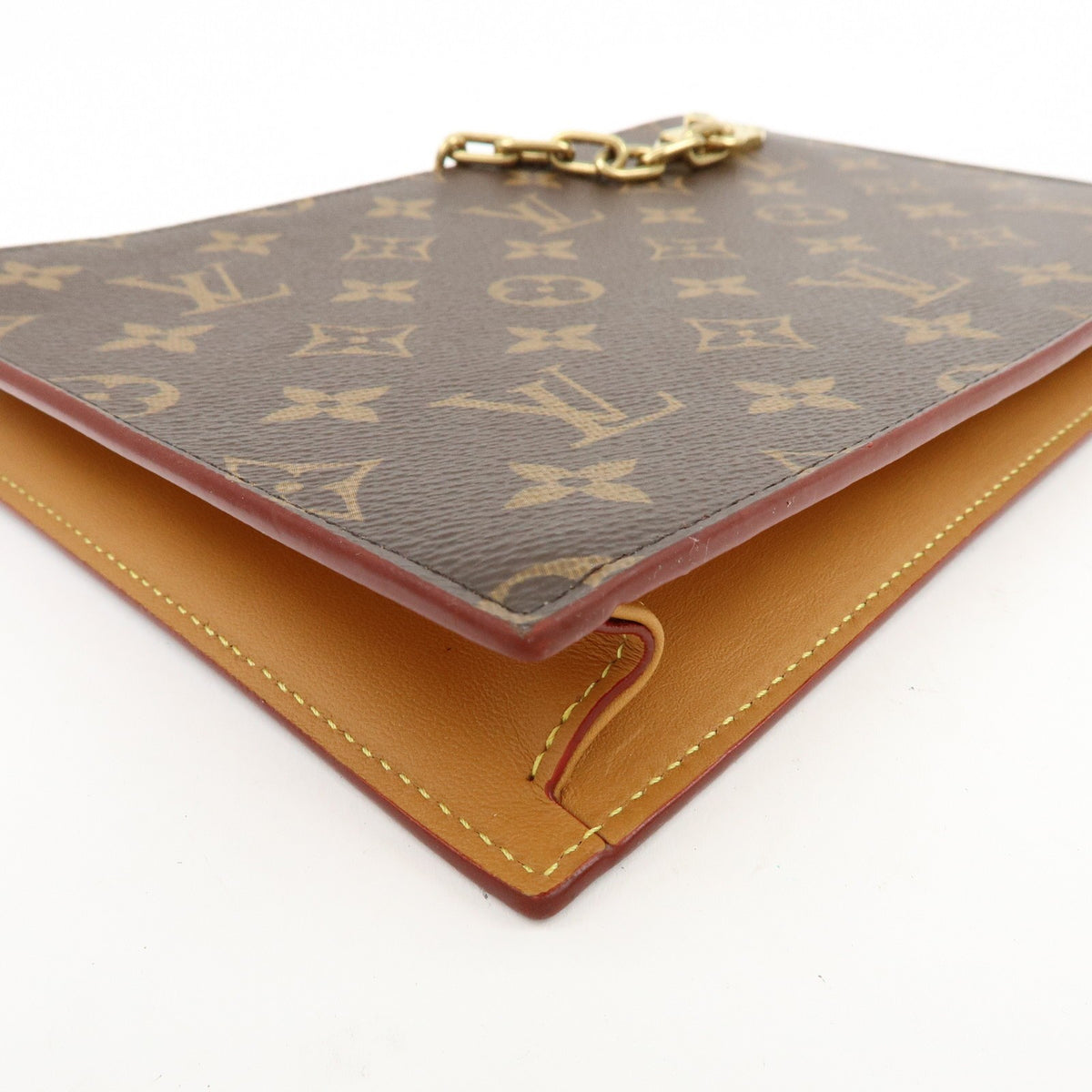 Louis Vuitton Legacy Chain Clutch Monogram Canvas, Brown, Canvas, Clutch