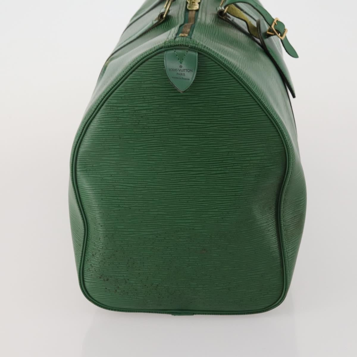 Louis Vuitton Keepall Bag Epi Leather, Green, Leather, Travel Bag