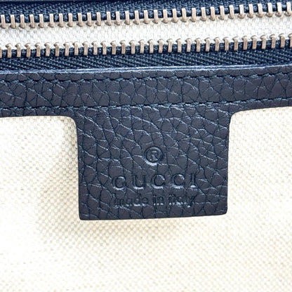 Gucci GG Marmont Top Handle Leather, Black, Leather, Handbag