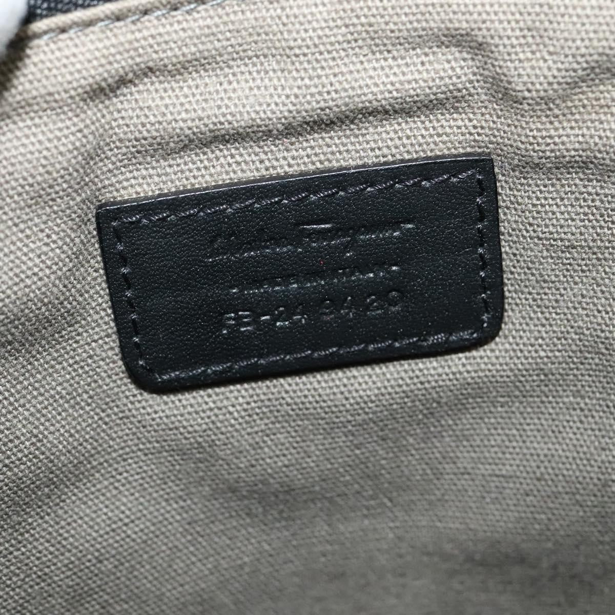 Salvatore Ferragamo Vintage Leather, Black, Leather, Shoulder Bag