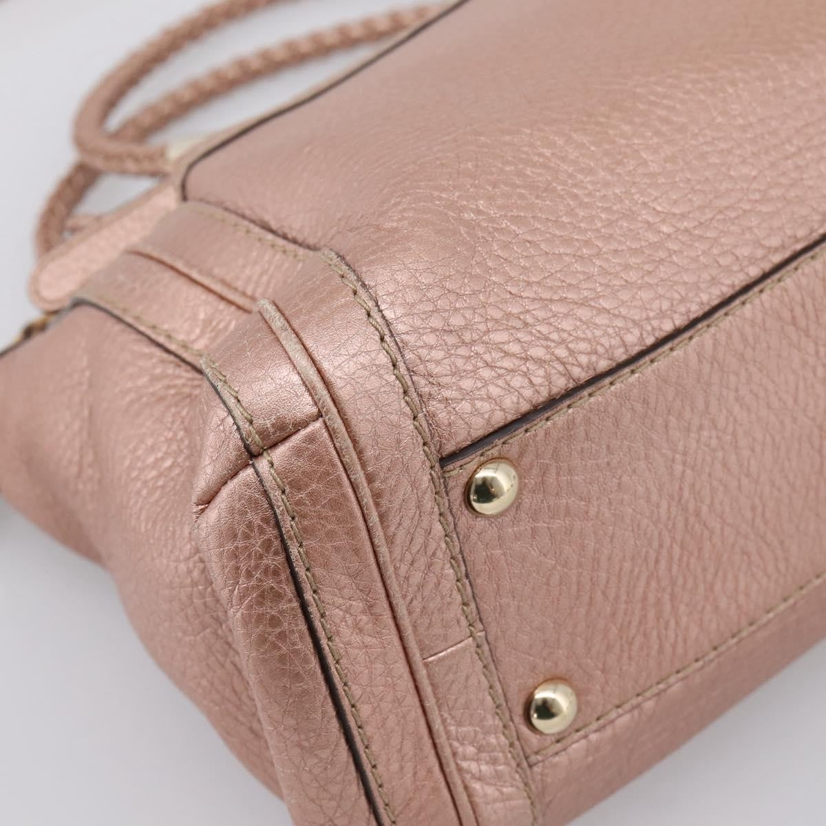 Gucci Bella Convertible Top Handle Leather, Pink, Leather, Handbag