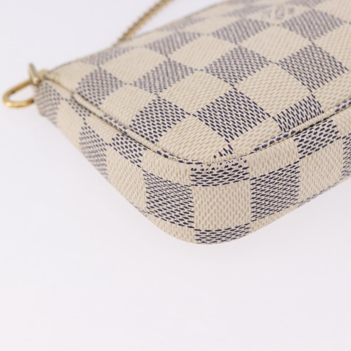 Louis Vuitton Mini pochette accessoires Damier Canvas, Beige, Canvas, Clutch