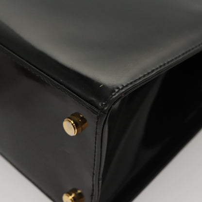 Salvatore Ferragamo Vala Patent Leather, Black, Patent Leather, Shoulder Bag