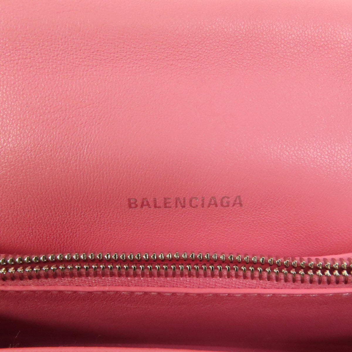 Balenciaga Hourglass Chain Crossbody Bag Leather, Pink, Leather, Crossbody Bag