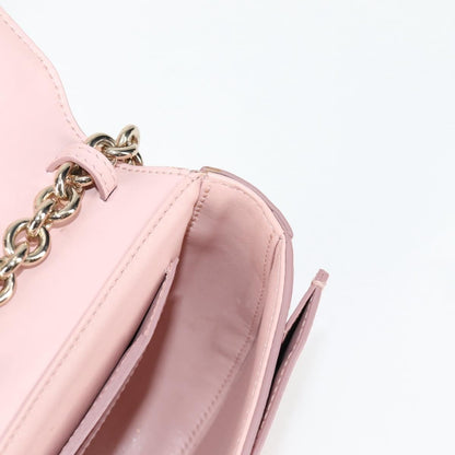 Salvatore Ferragamo Vela Flap Leather, Pink, Leather, Crossbody Bag