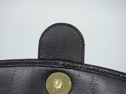 Christian Dior Shoulder Leather, Black, Leather, Shoulder Bag