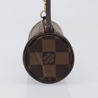 Louis Vuitton Papillon Pochette Damier, Brown, Canvas, Clutch