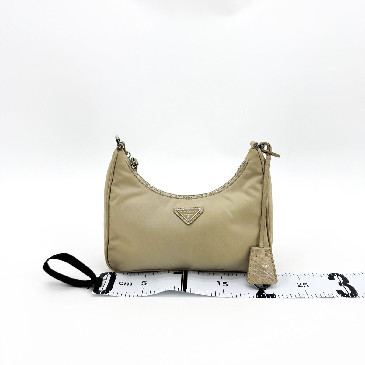 Prada Re-Edition 2005 Tessuto, Beige, Nylon, Shoulder Bag