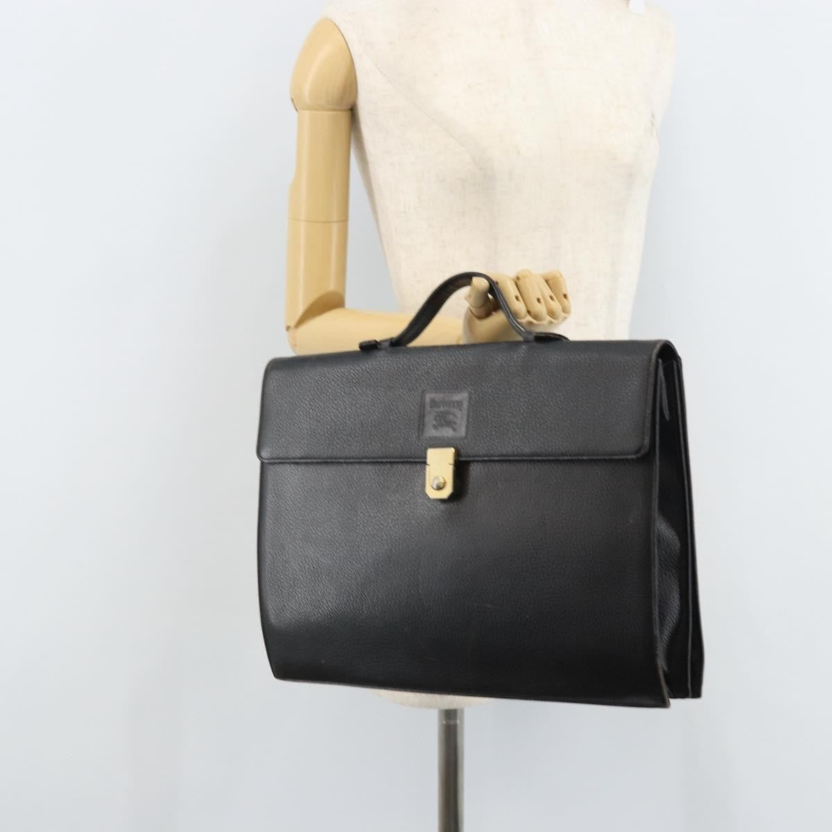 Burberry Vintage Leather, Black, Leather, Briefcase