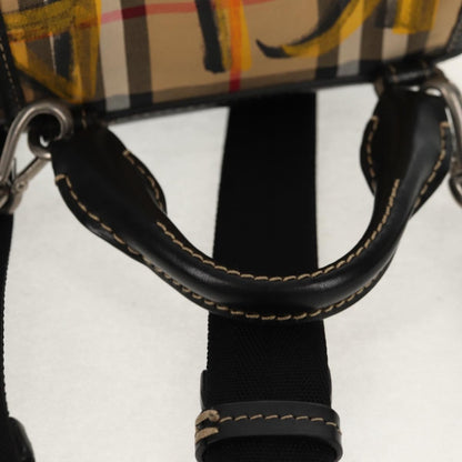 Burberry Graffiti Rucksack Vintage Check Canvas, Beige, Canvas, Backpack