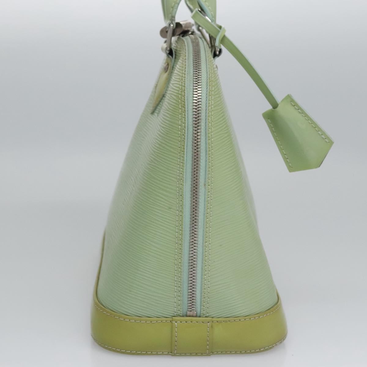 Louis Vuitton Alma Electric Epi Leather, Green, Patent Leather, Handbag