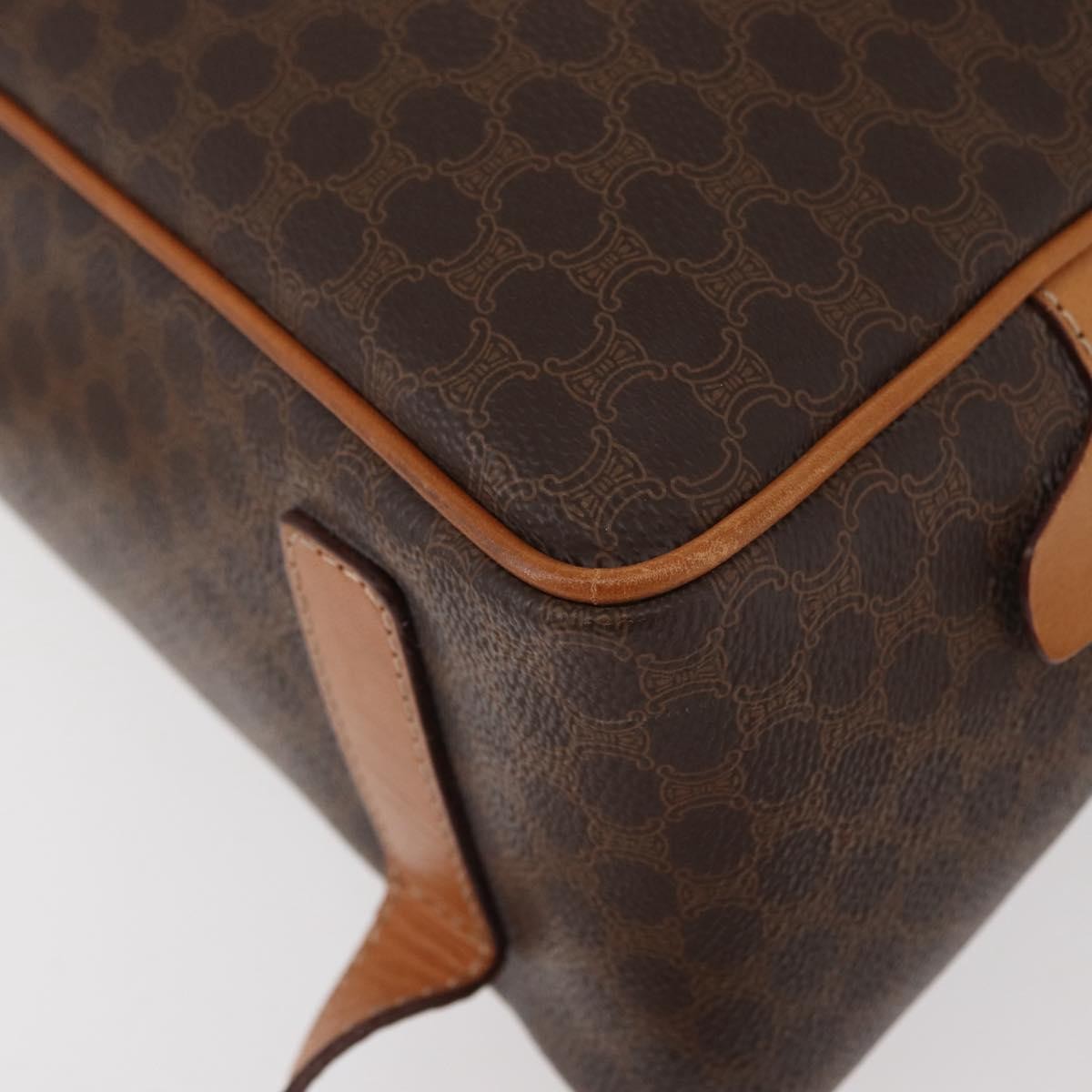 Celine Backpack Leather, Brown, Canvas, Backpack