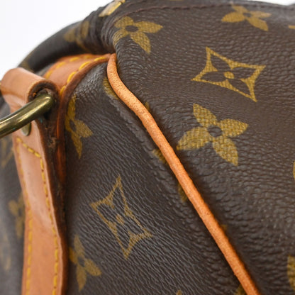 Louis Vuitton Keepall Bandoulière Monogram, Brown, Canvas, Travel Bag