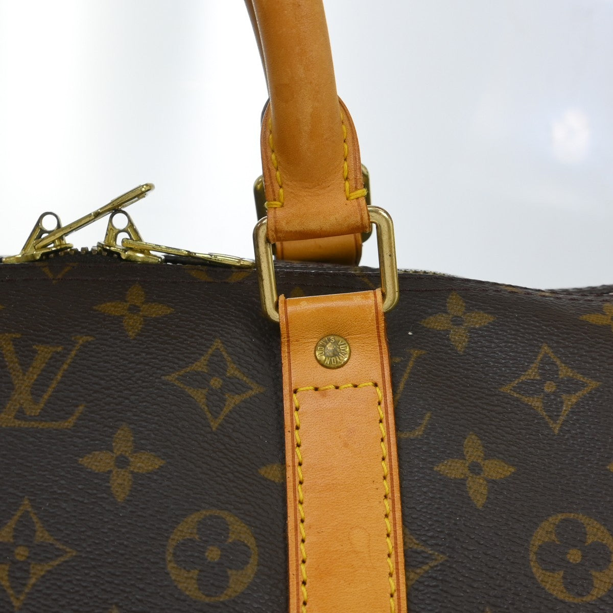 Louis Vuitton Keepall Bandouliere Monogram Canvas, Brown, Canvas, Travel Bag