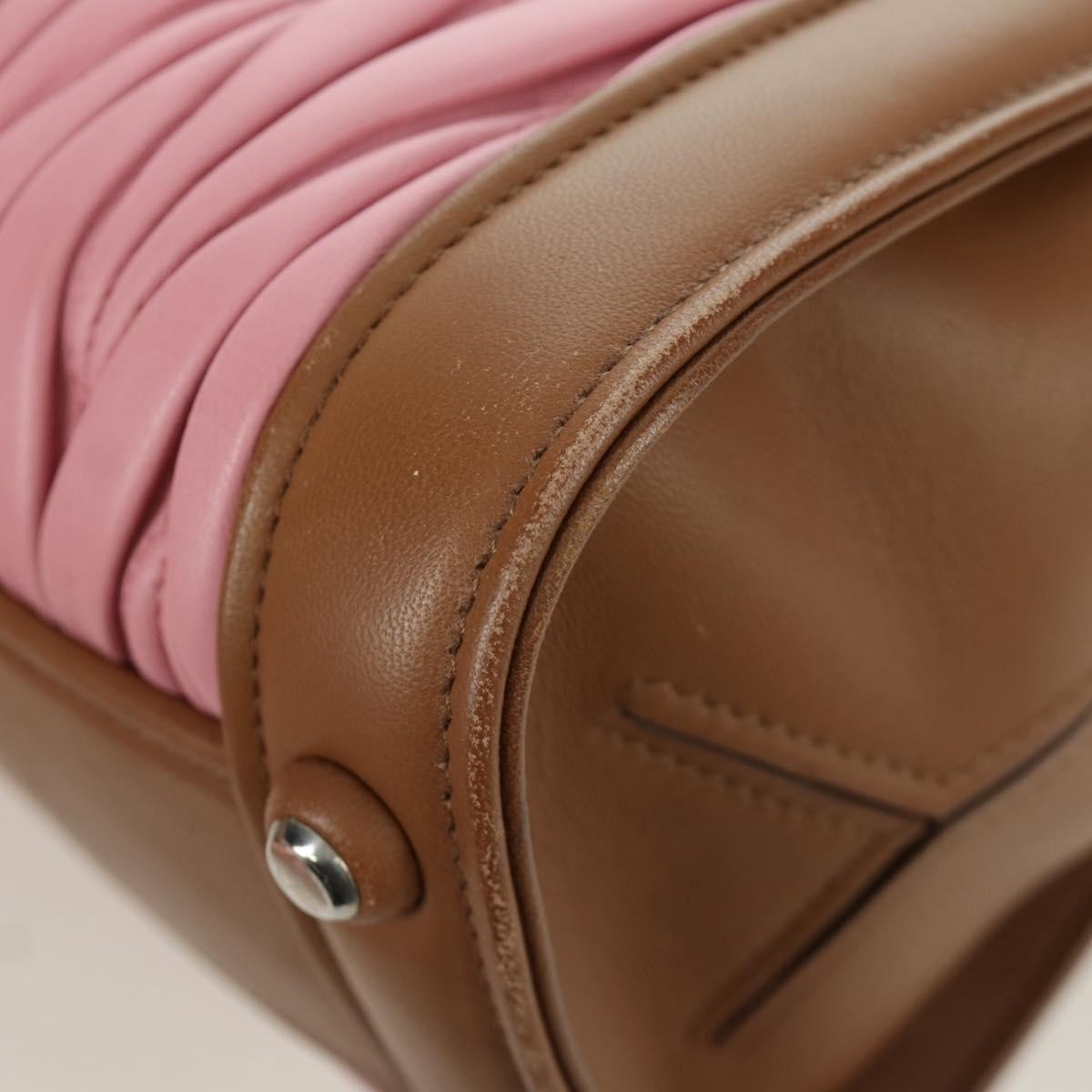 Miu Miu Convertible Top Handle Satchel Matelasse Leather, Pink, Leather, Handbag