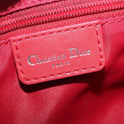 Christian Dior Vintage Street Chic Diorissimo Canvas with Leather, Red, Canvas, Shoulder Bag
