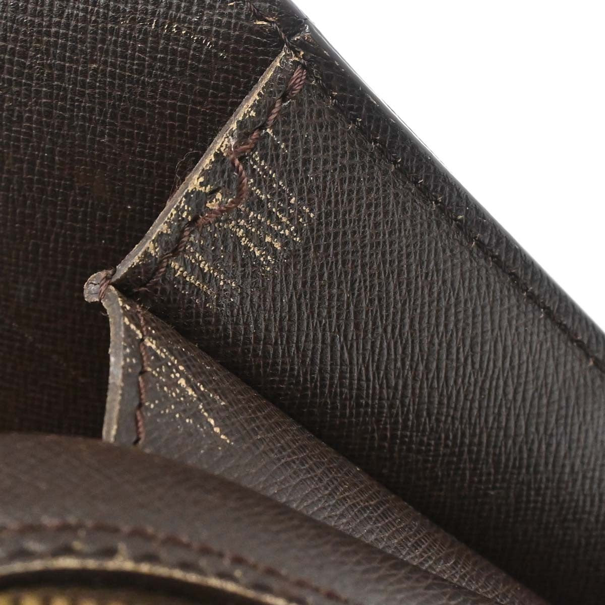 Louis Vuitton Triana Damier Ebene, Brown, Canvas, Handbag
