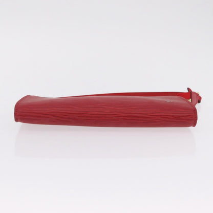 Louis Vuitton Pochette Accessoires Epi Leather, Red, Leather, Clutch