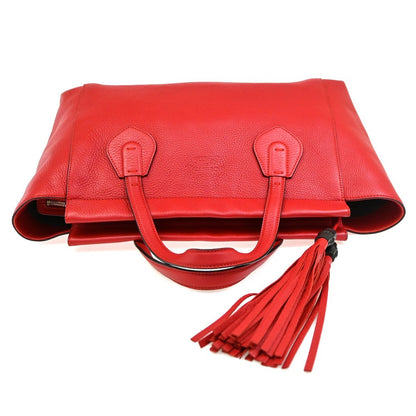 Gucci Lady Tassel Top Handle Leather, Red, Leather, Tote Bag