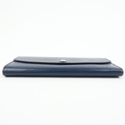 Louis Vuitton Emilie Epi Leather, Blue, Leather, Wallet