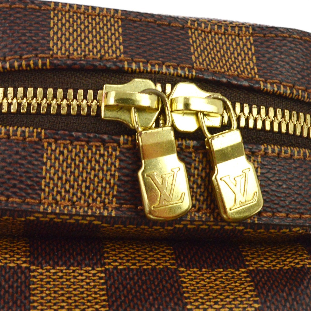 Louis Vuitton Geronimos Damier, Brown, Canvas, Clutch