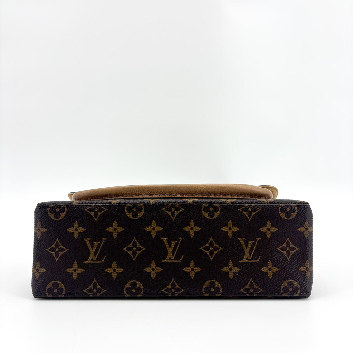 Louis Vuitton Marignan Monogram Canvas with Leather, Brown, Canvas, Handbag
