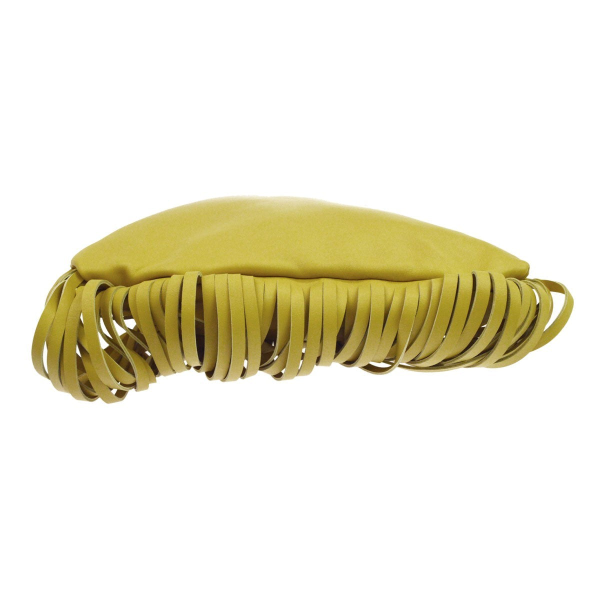 Bottega Veneta The Fringe Leather, Beige, Leather, Clutch