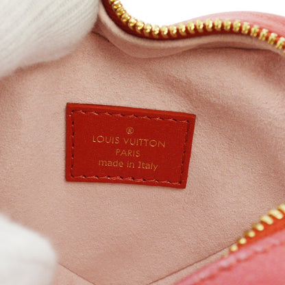 Louis Vuitton Coeur Heart on Chain Monogram Embossed Lambskin, Red, Leather, Handbag