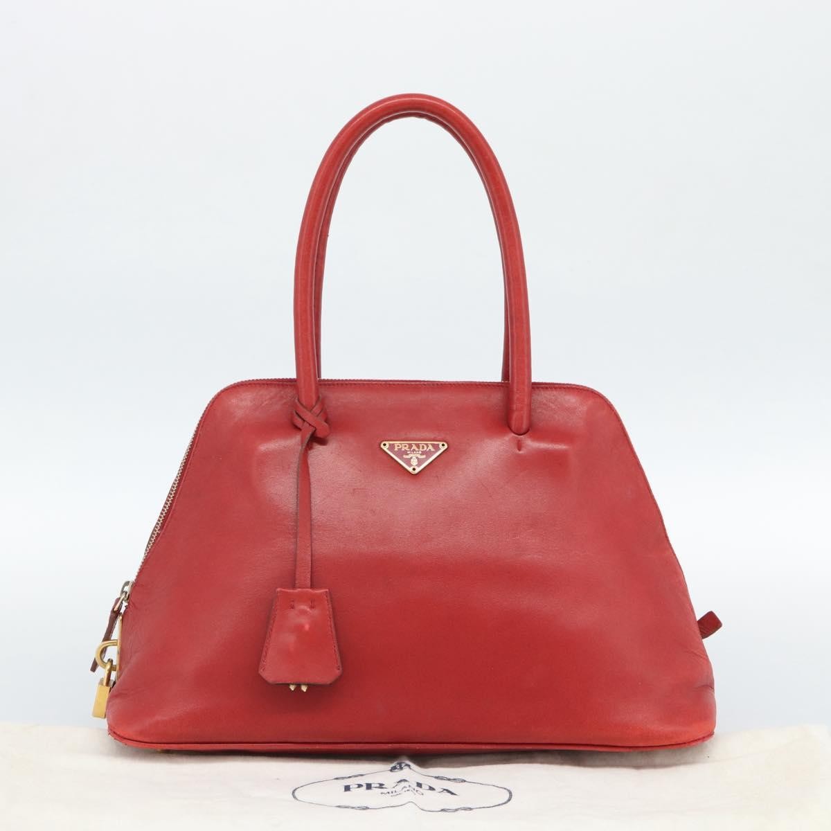 Prada Promenade Saffiano Leather, Red, Leather, Handbag