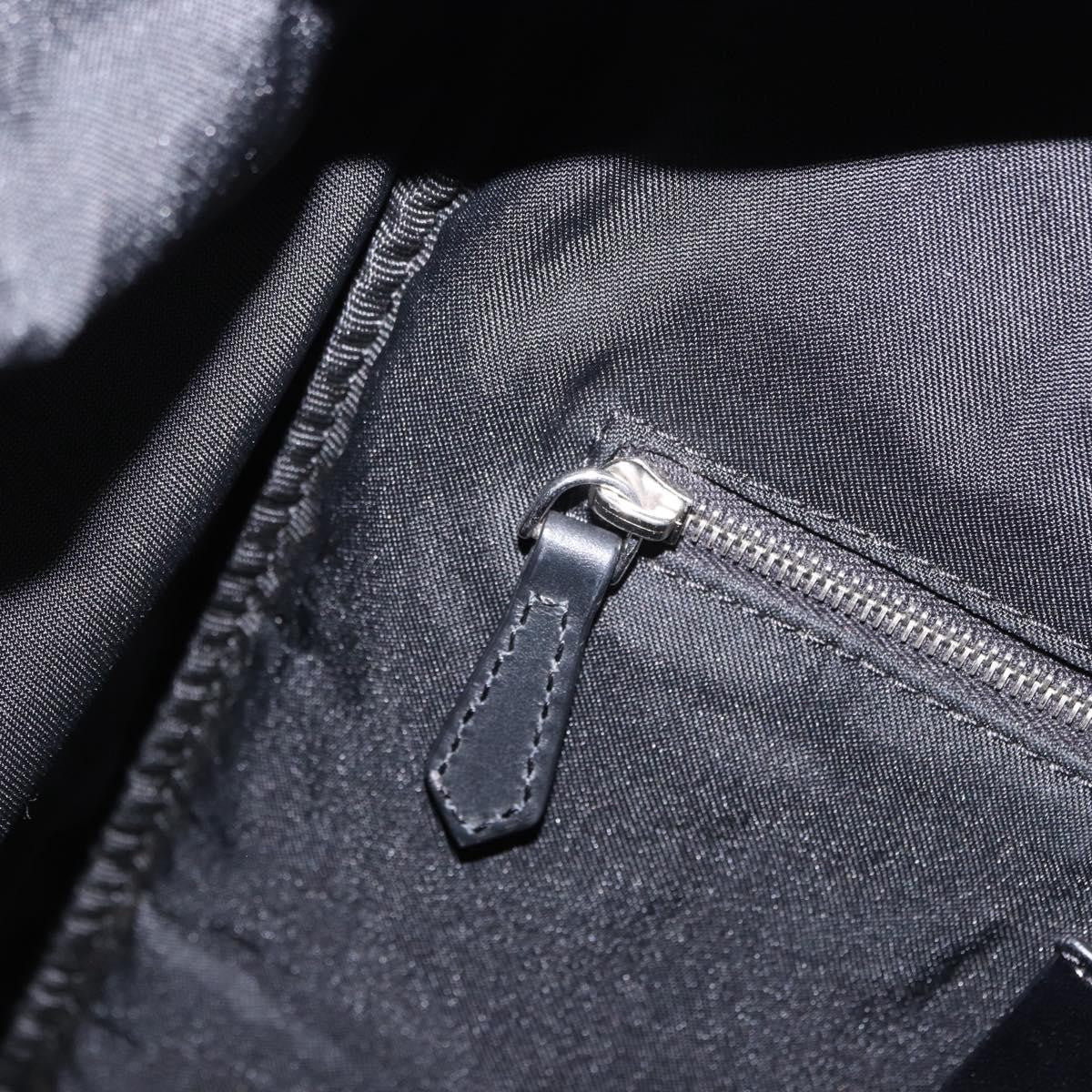 Fendi Fiend Nylon with Printed Leather, Black, Nylon, Backpack