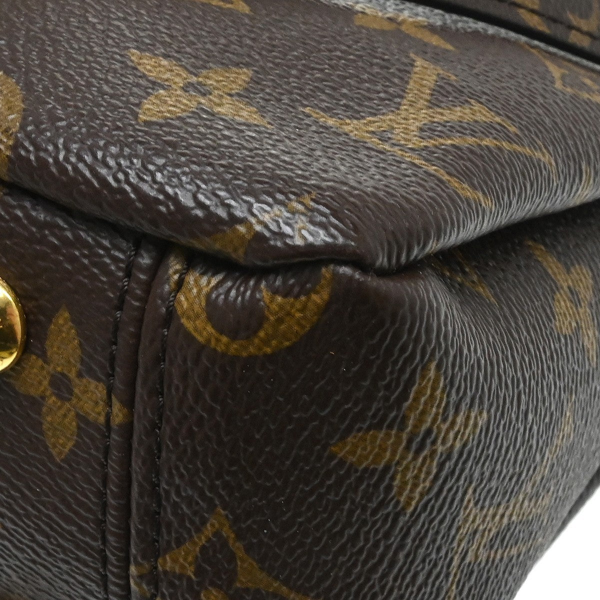 Louis Vuitton Pallas Tote Monogram Canvas with Leather, Brown, Canvas, Handbag