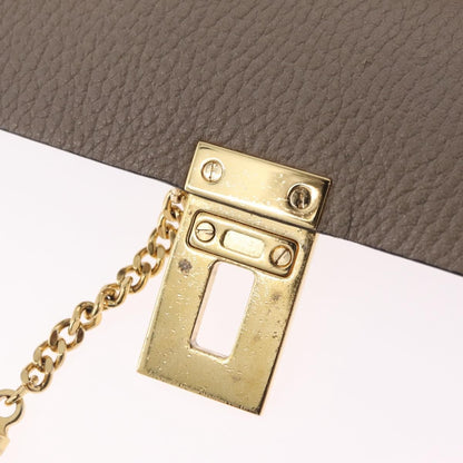 Chloe Drew Leather, Beige, Leather, Crossbody Bag