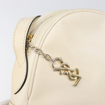 Saint Laurent Vintage Shoulder bag Leather, Beige, Leather, Shoulder Bag