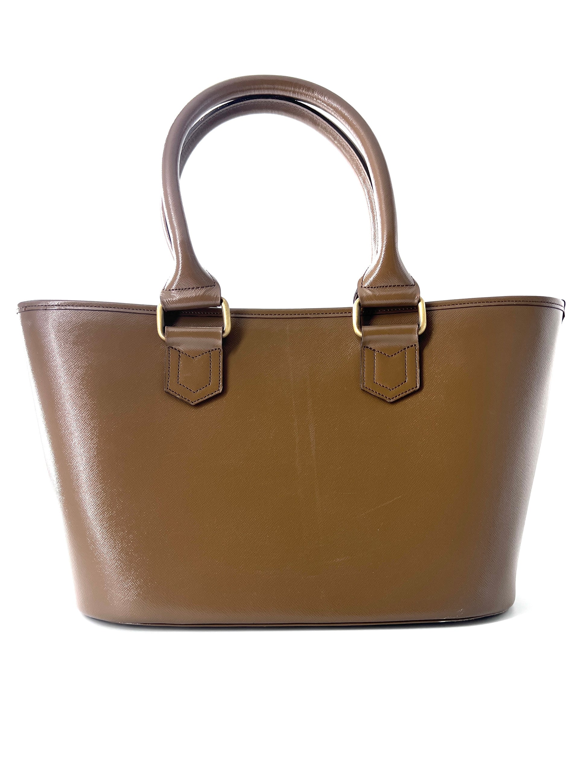 Burberry Tote Leather, BEIGE, LEATHER, Tote bag