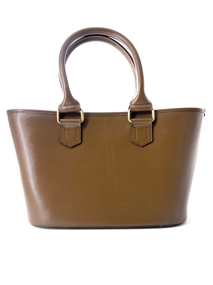 Burberry Tote Leather, BEIGE, LEATHER, Tote bag