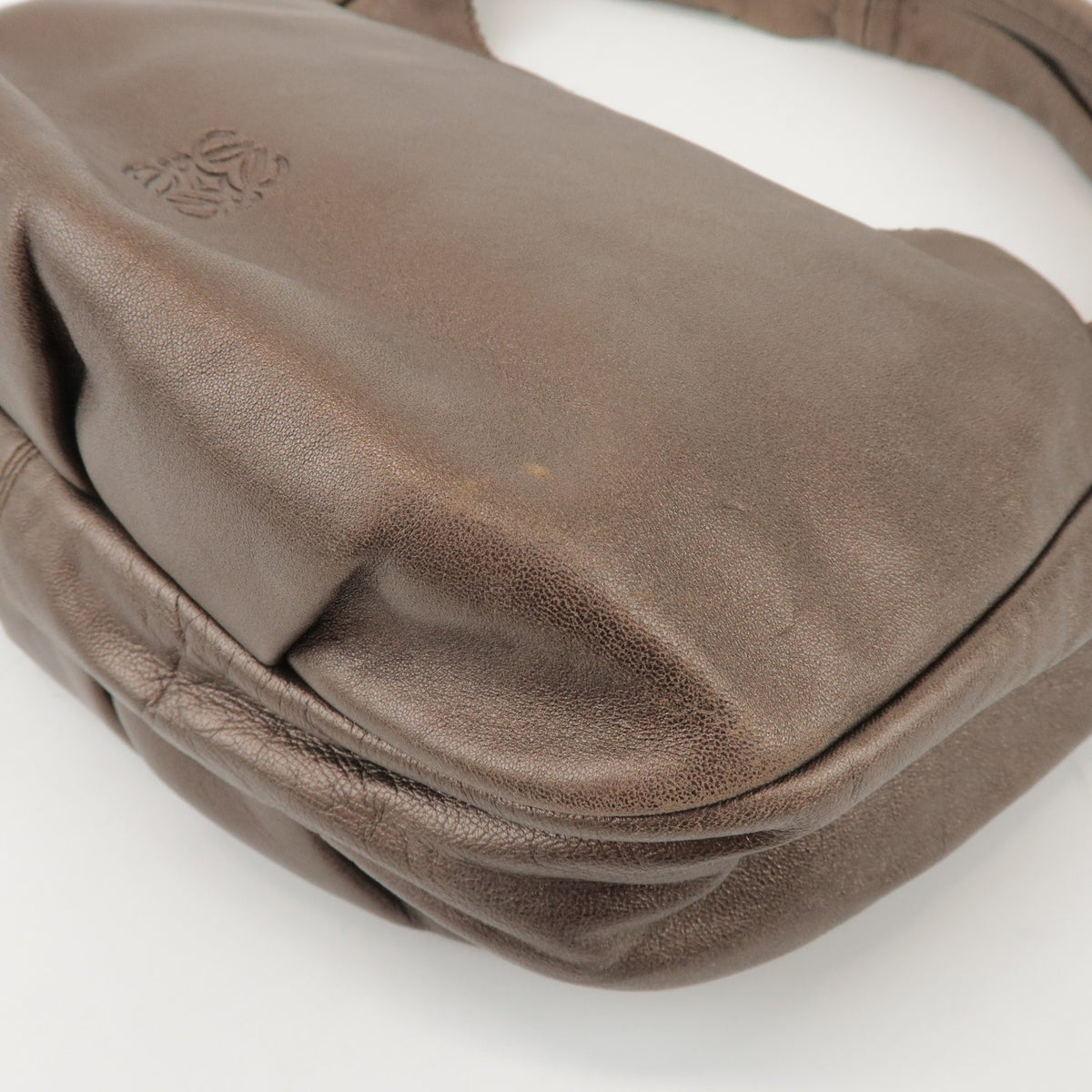 Loewe Anagram Leather, Brown, Leather, Tote Bag