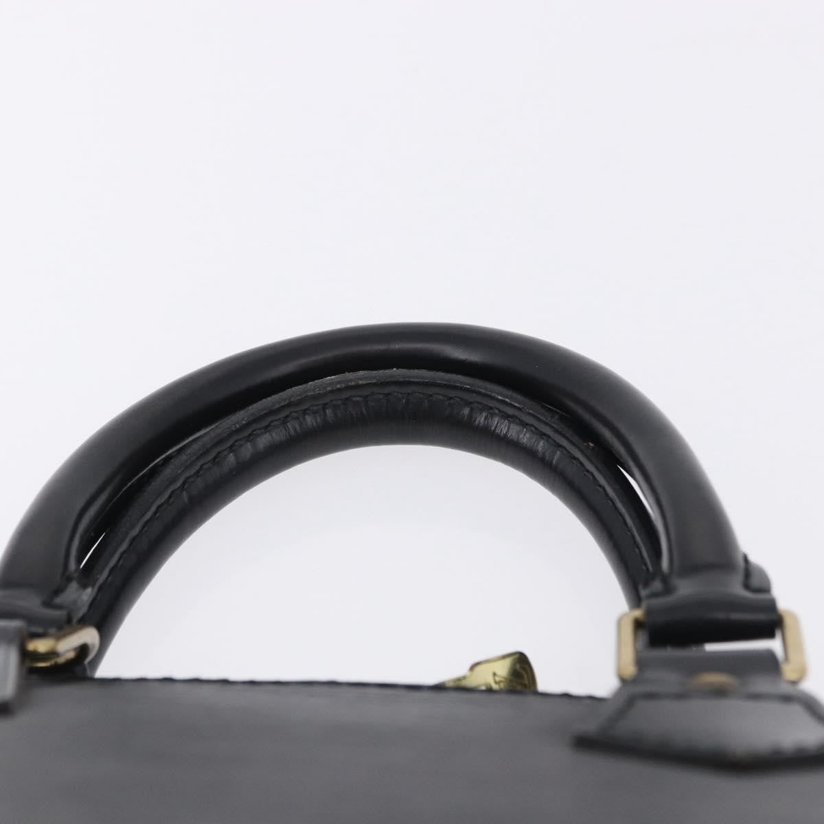 Louis Vuitton Alma Epi, Black, Leather, Handbag