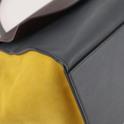 Celine Tricolor Trapeze Leather, Multicolour, Leather, Handbag