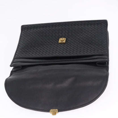 Bottega Veneta Envelope Intrecciato Nappa, Black, Leather, Briefcase
