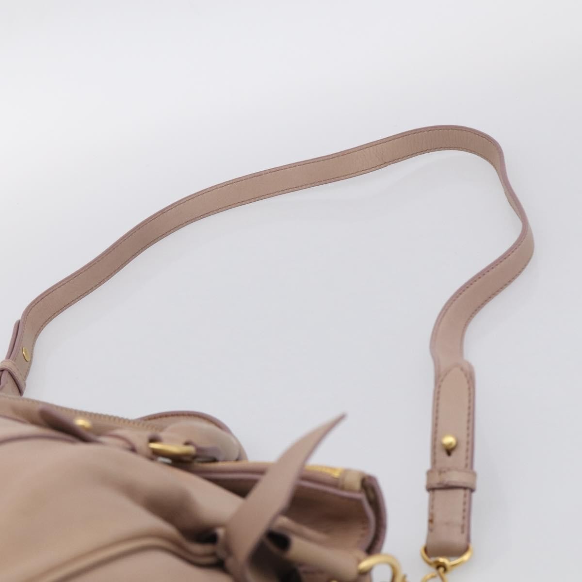 Miu Miu Bow Satchel Vitello Lux, Pink, Leather, Handbag