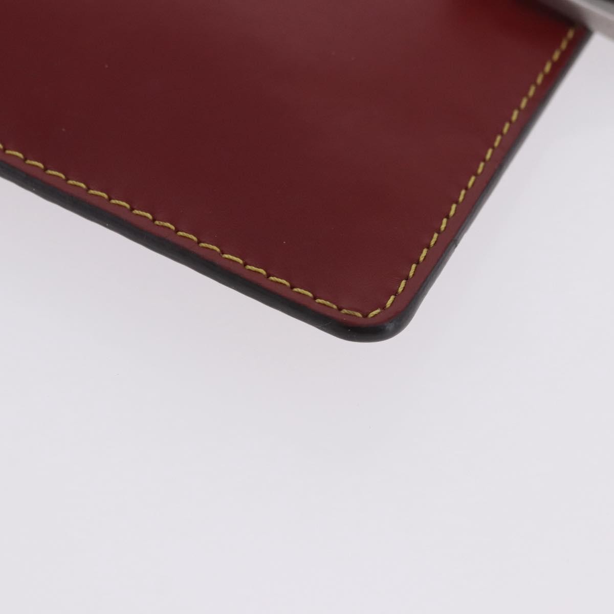 Louis Vuitton Neverfull Leather, Red, Leather, Clutch