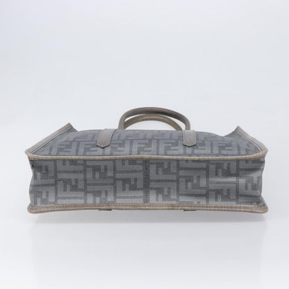 Fendi Open Shopping Zucca Canvas, Gray, Canvas, Tote Bag