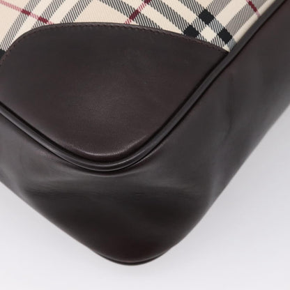 Burberry Boston Nova Check Canvas, Beige, Nylon, Handbag