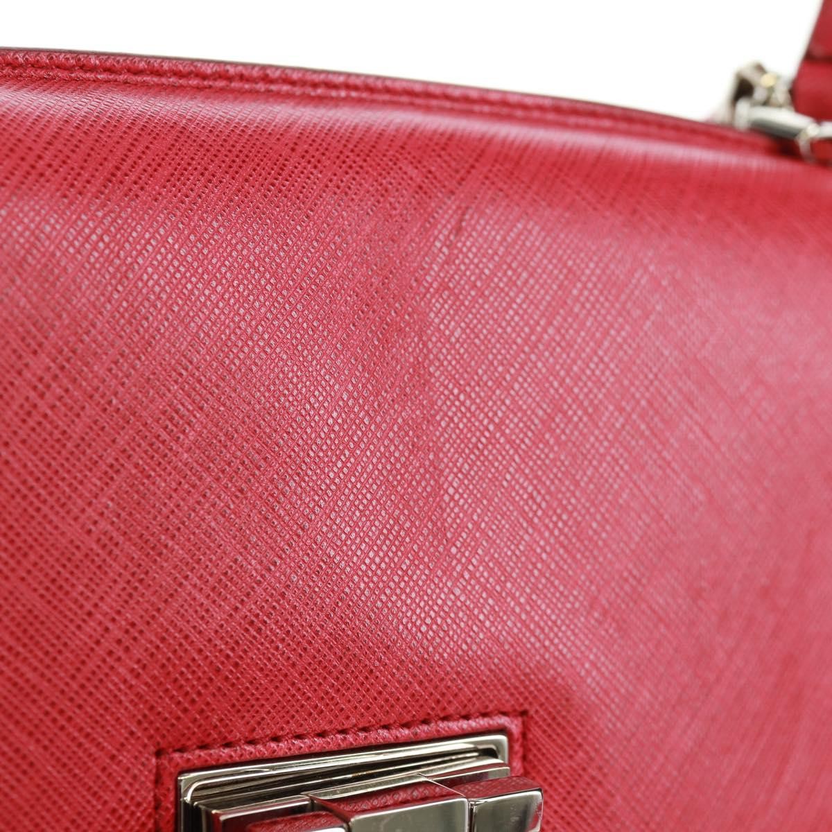 Salvatore Ferragamo Gancini Convertible Top Handle Saffiano Leather, Pink, Leather, Handbag